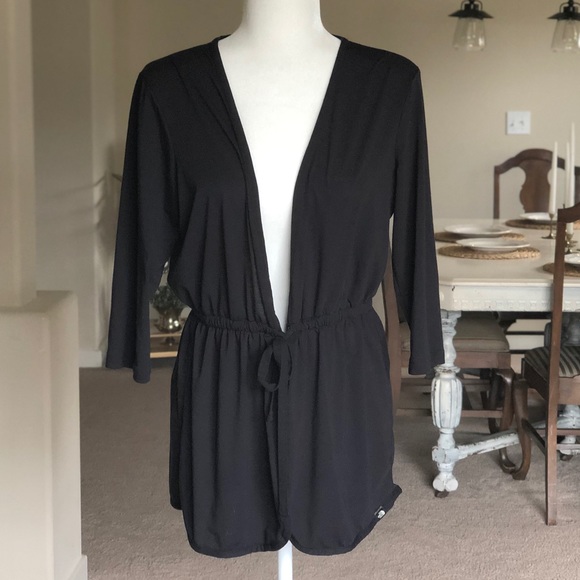 The North Face Sweaters - The North Face black front tie cardigan sweater L